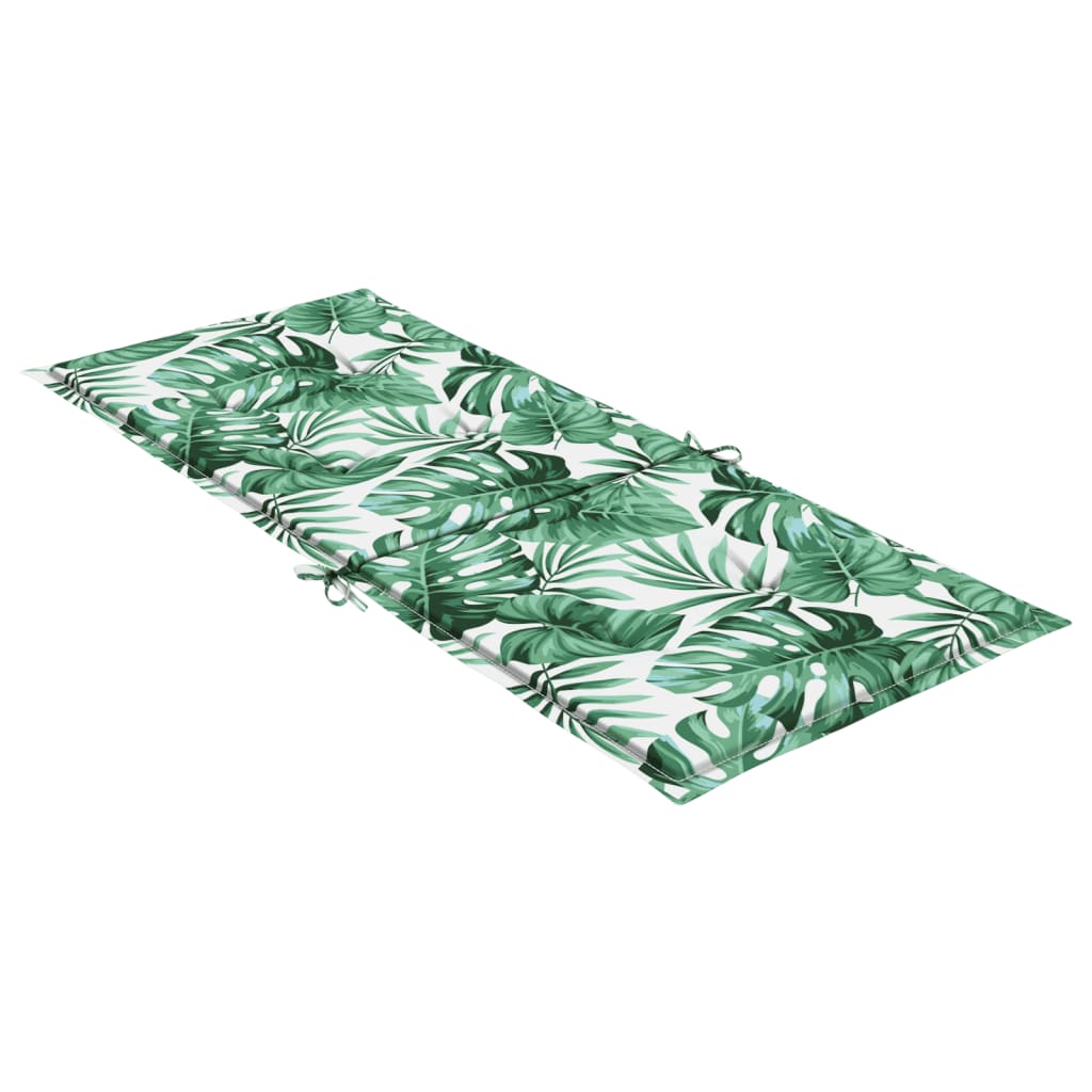 Hochlehner-Auflagen 6 Stk. Blattmuster Stoff