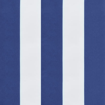 Hochlehner-Auflagen 4 Stk. Blau & Weiß Gestreift Stoff