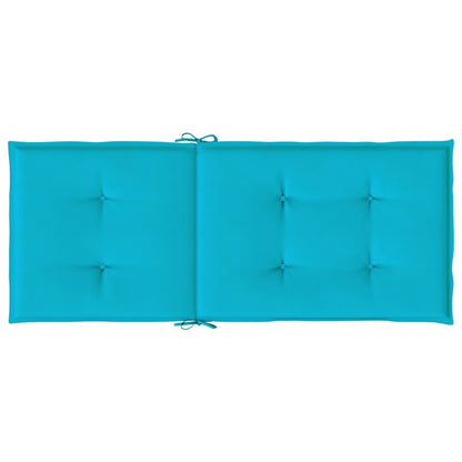 Hochlehner-Auflagen 4 Stk. Türkis Stoff