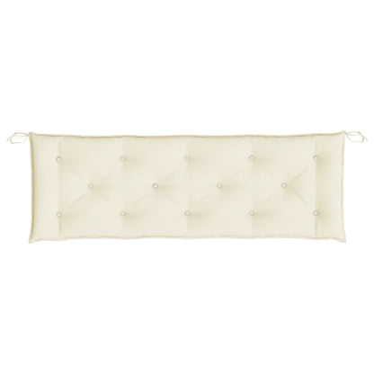 Gartenbank-Auflage Creme 150x50x7 cm Oxford-Gewebe