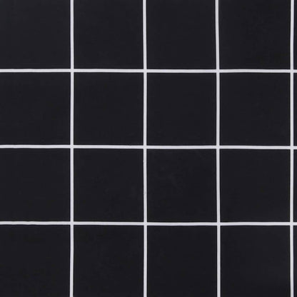Gartenbank-Auflagen 2 Stk. Schwarz Karomuster 120x50x7 cm Stoff