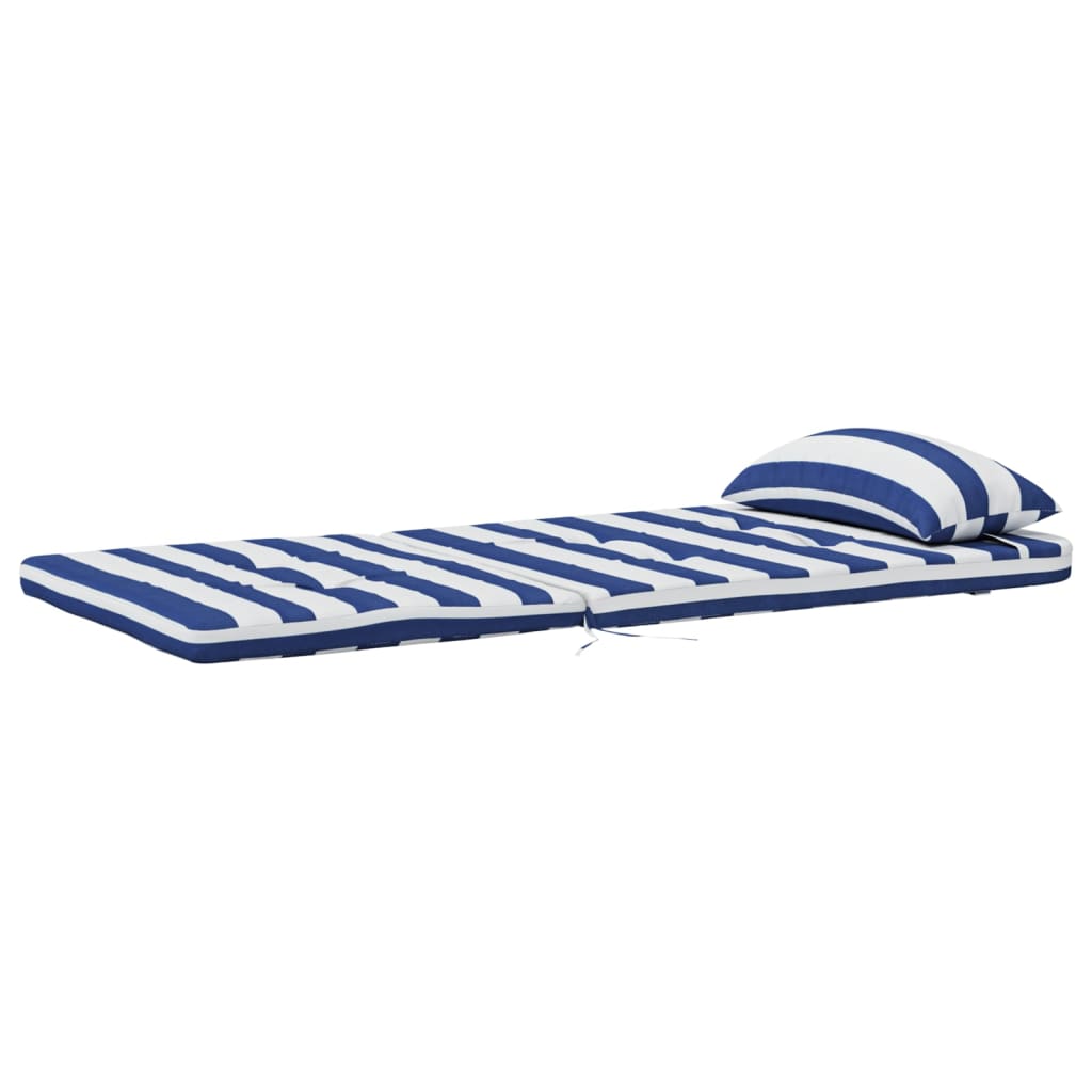 Adirondack-Auflagen 2 Stk. Blau & Weiß Gestreift Oxford-Gewebe