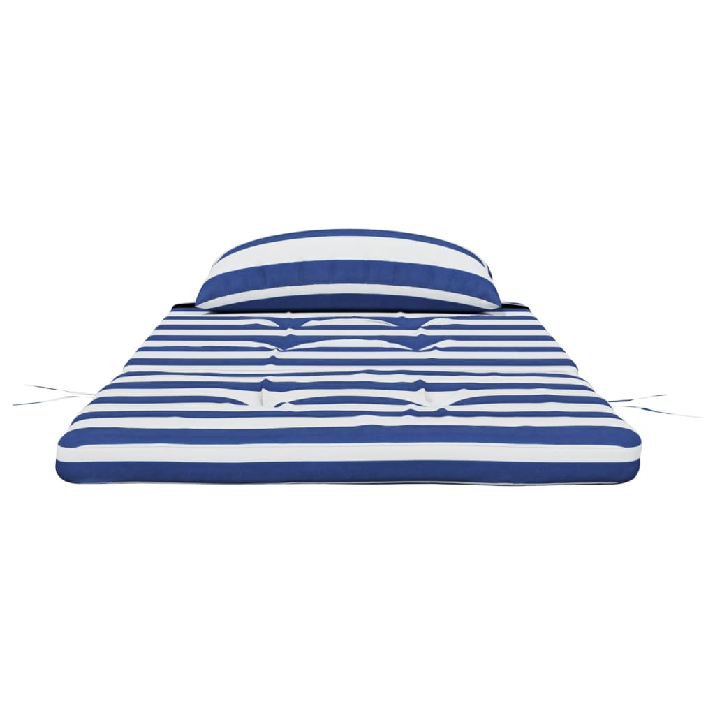 Adirondack-Auflagen 2 Stk. Blau & Weiß Gestreift Oxford-Gewebe