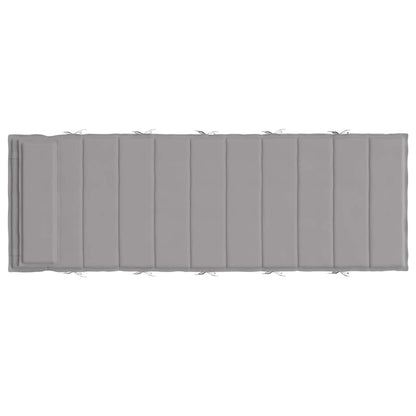 Sonnenliegen-Auflage Grau 180x60x4 cm Oxford-Gewebe