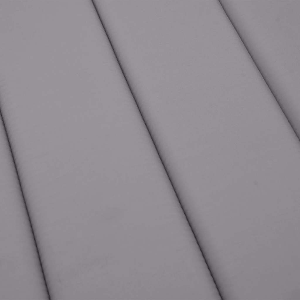 Sonnenliegen-Auflage Grau 180x60x4 cm Oxford-Gewebe