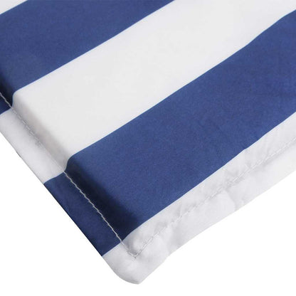 Sonnenliegen-Auflage Blau&Weiß Gestreift 180x60x4 Oxford-Gewebe