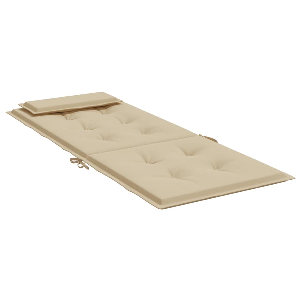 Hochlehner-Auflagen 6 Stk. Beige Oxford-Gewebe