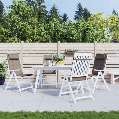 Hochlehner-Auflagen 4 Stk. Taupe Oxford-Gewebe