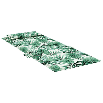 Hochlehner-Auflagen 4 Stk. Blattmuster Oxford-Gewebe