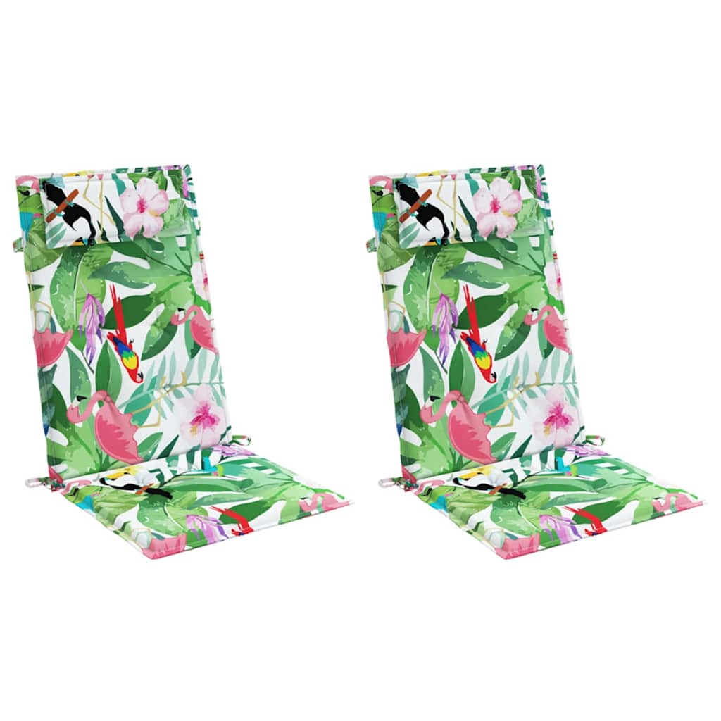 Hochlehner-Auflagen 2 Stk. Mehrfarbig Oxford-Gewebe