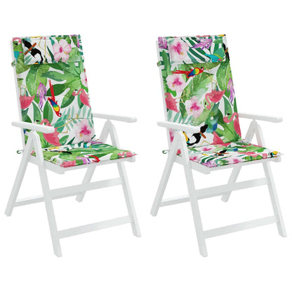 Hochlehner-Auflagen 2 Stk. Mehrfarbig Oxford-Gewebe