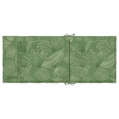 Hochlehner-Auflagen 4 Stk. Blattmuster Oxford-Gewebe