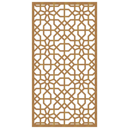 Garten-Wanddeko 105x55 cm Cortenstahl Maurisches Design
