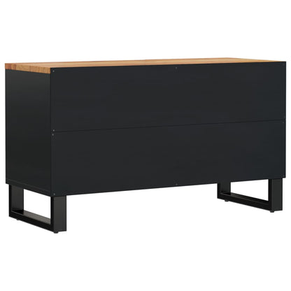 TV-Schrank 80x33x46 cm Massivholz Akazie & Holzwerkstoff