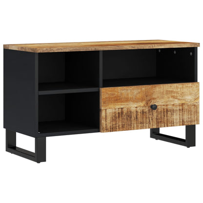 TV-Schrank 80x33x46 cm Massivholz Mango & Holzwerkstoff