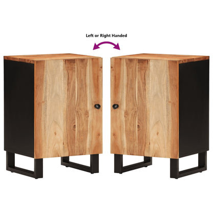 Badschrank 38x33x58 cm Massivholz Akazie