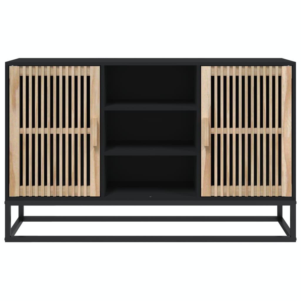 Sideboard Schwarz 105x30x65 cm Holzwerkstoff