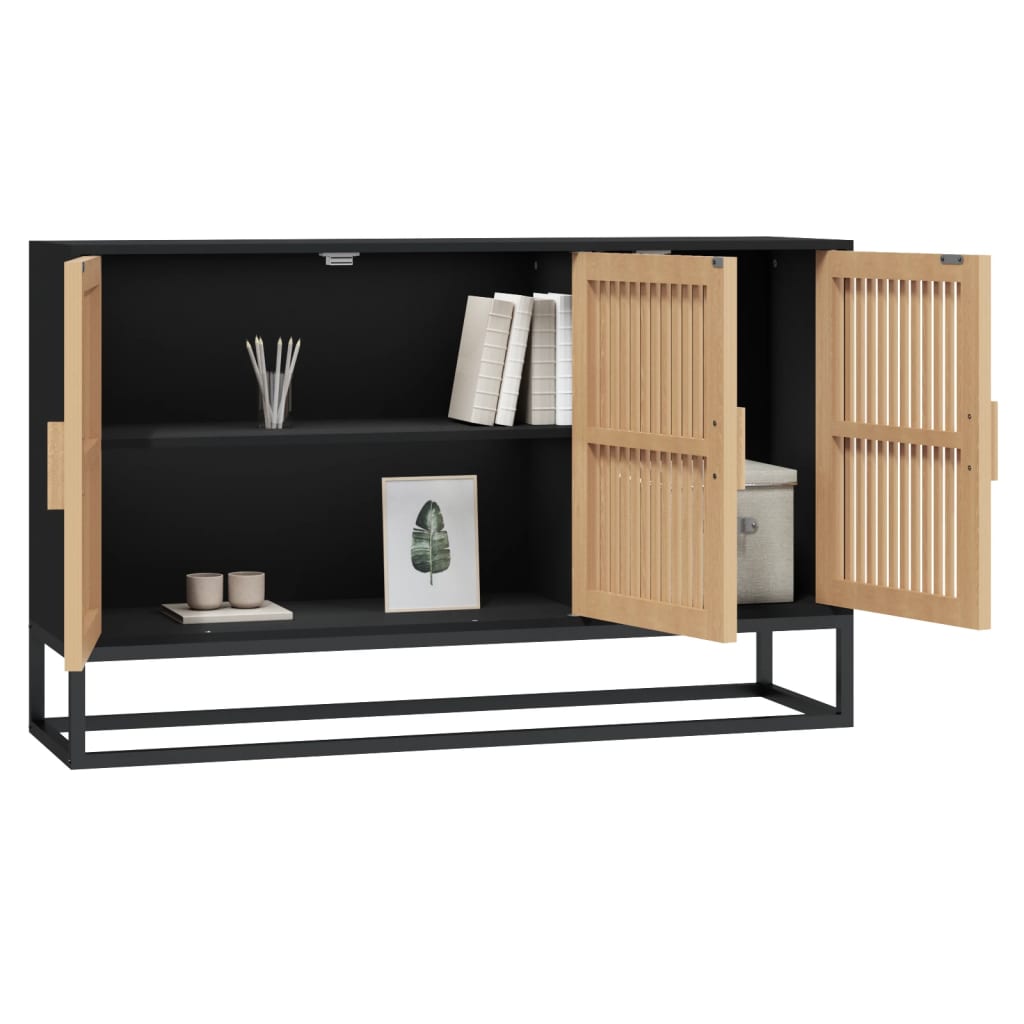 Sideboard Schwarz 105x30x65 cm Holzwerkstoff