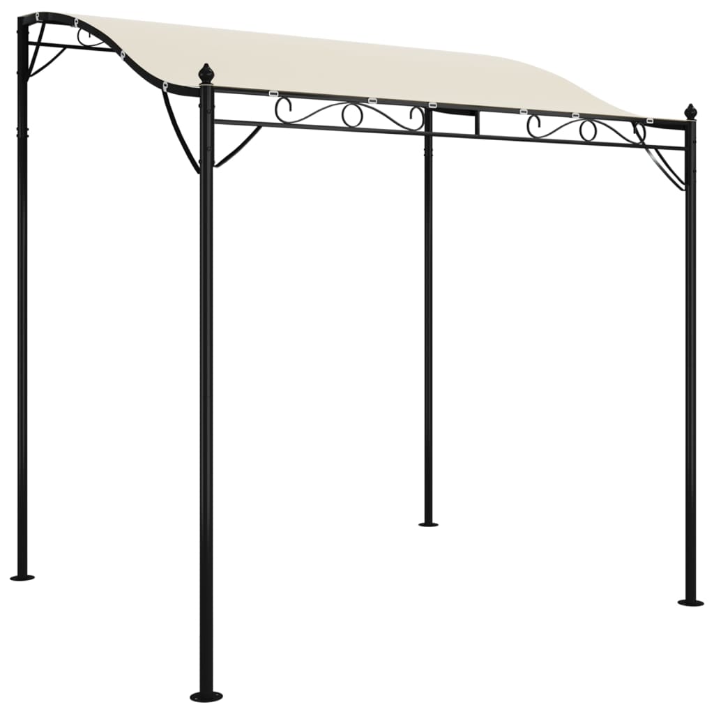 Markise Creme 2x2,3 m 180 g/m² Stoff und Stahl