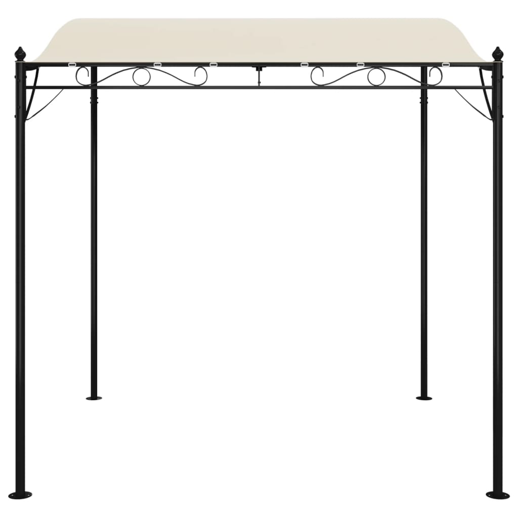 Markise Creme 2x2,3 m 180 g/m² Stoff und Stahl