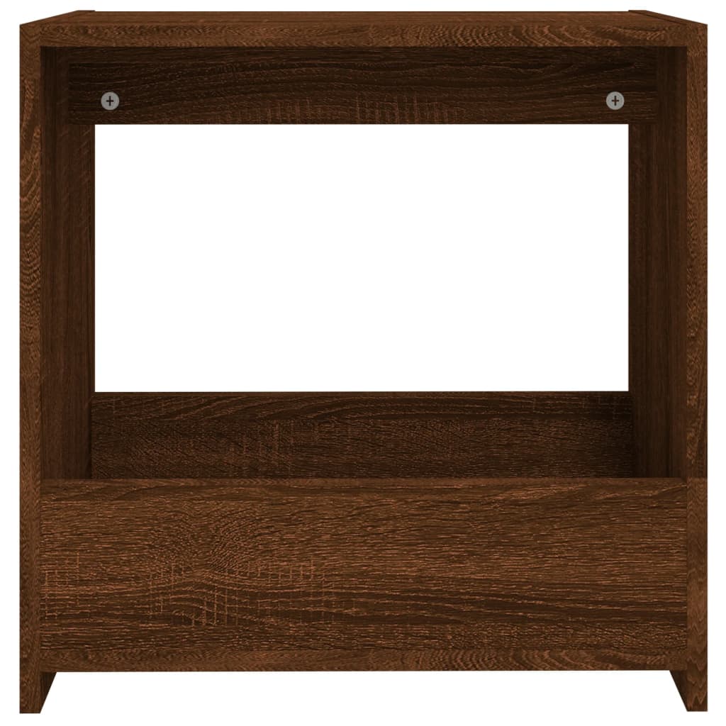 Beistelltisch Braun Eichen-Optik 50x26x50 cm Holzwerkstoff