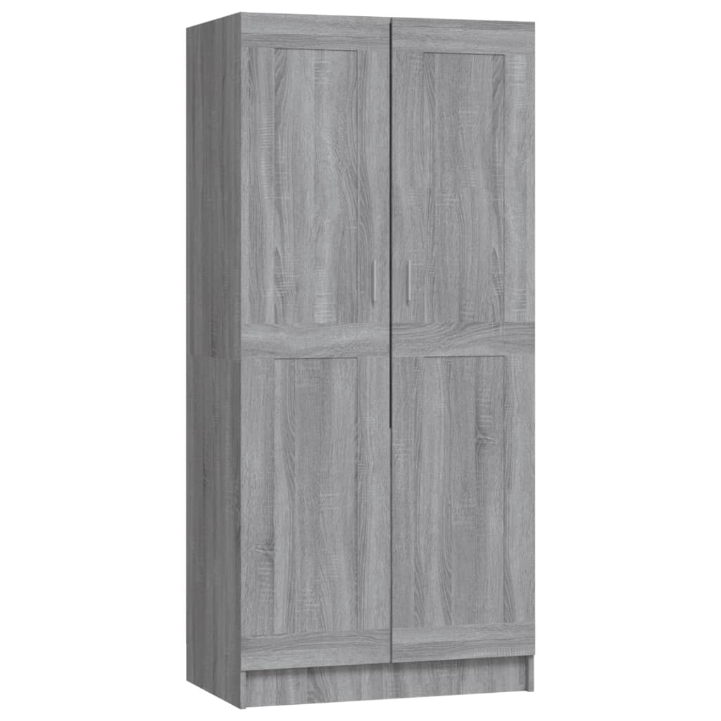 Kleiderschrank Grau Sonoma 82,5x51,5x180 cm Holzwerkstoff