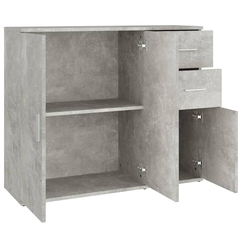 Sideboard Betongrau 91x29,5x75cm Holzwerkstoff