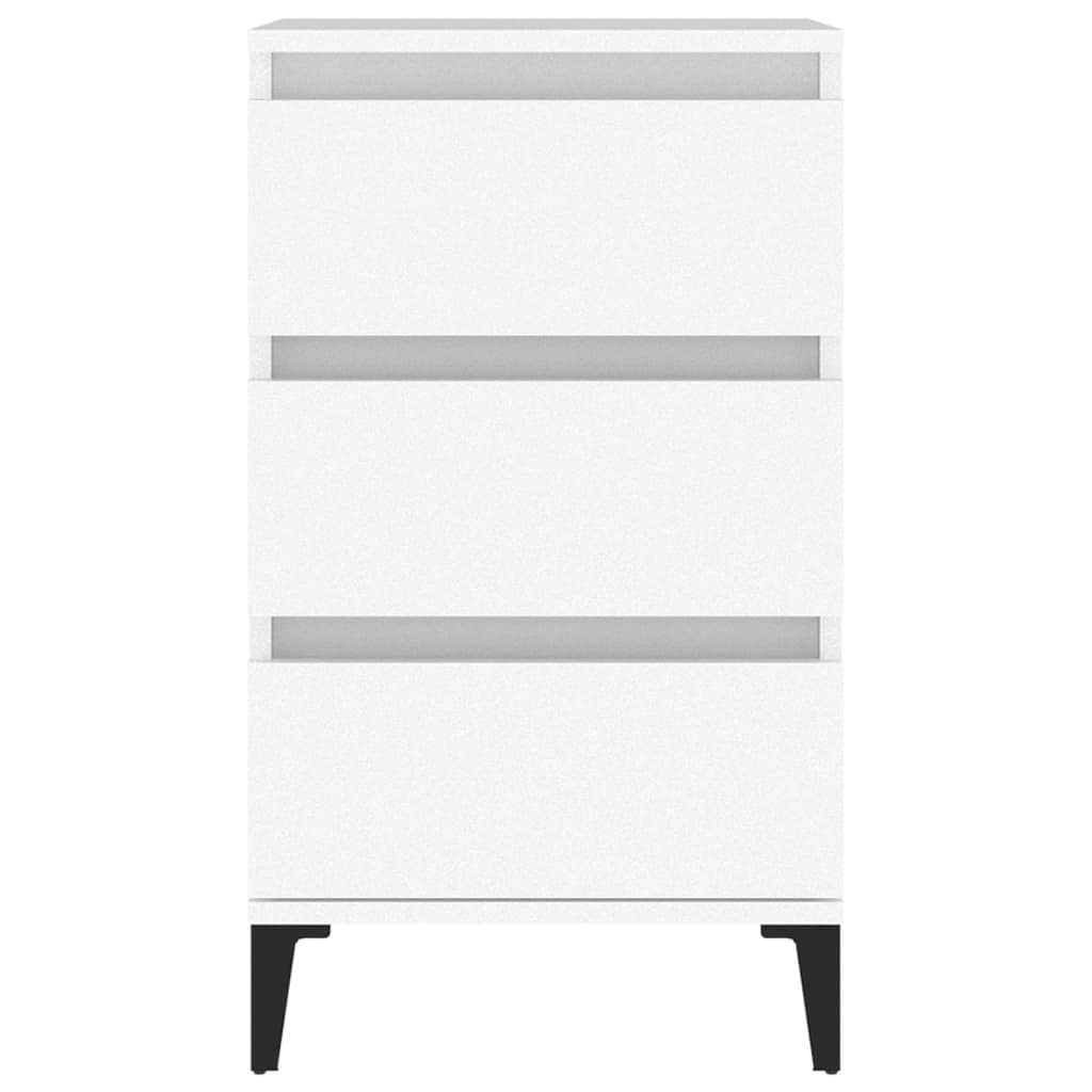 Nachttisch Weiß 40x35x70 cm Holzwerkstoff