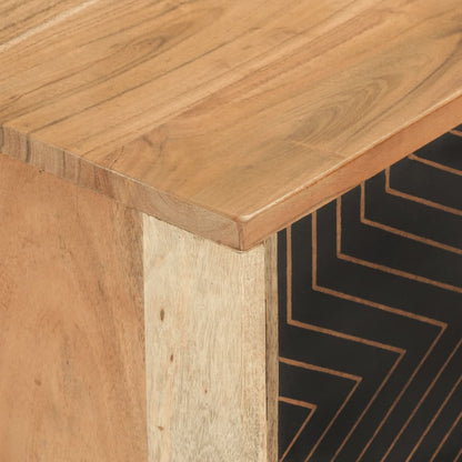 TV-Schrank 112x30x40 cm Massivholz Akazie