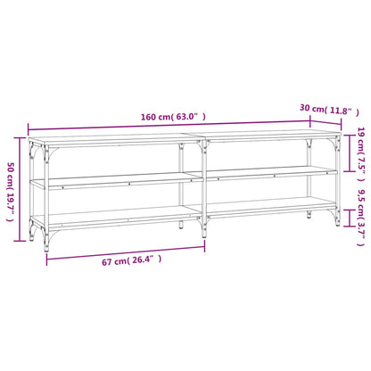 TV-Schrank Grau Sonoma 160x30x50 cm Holzwerkstoff