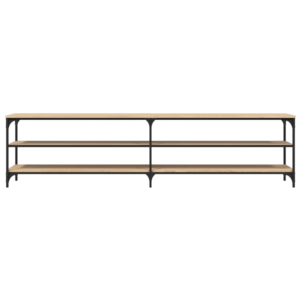TV-Schrank Sonoma-Eiche 200x30x50 cm Holzwerkstoff und Metall