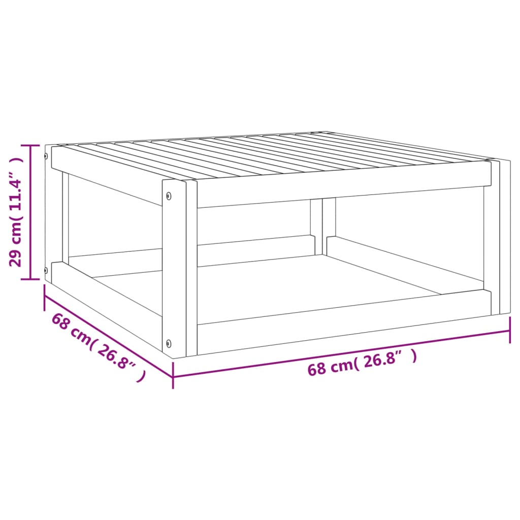 5-tlg. Garten-Lounge-Set mit Taupe Kissen Massivholz