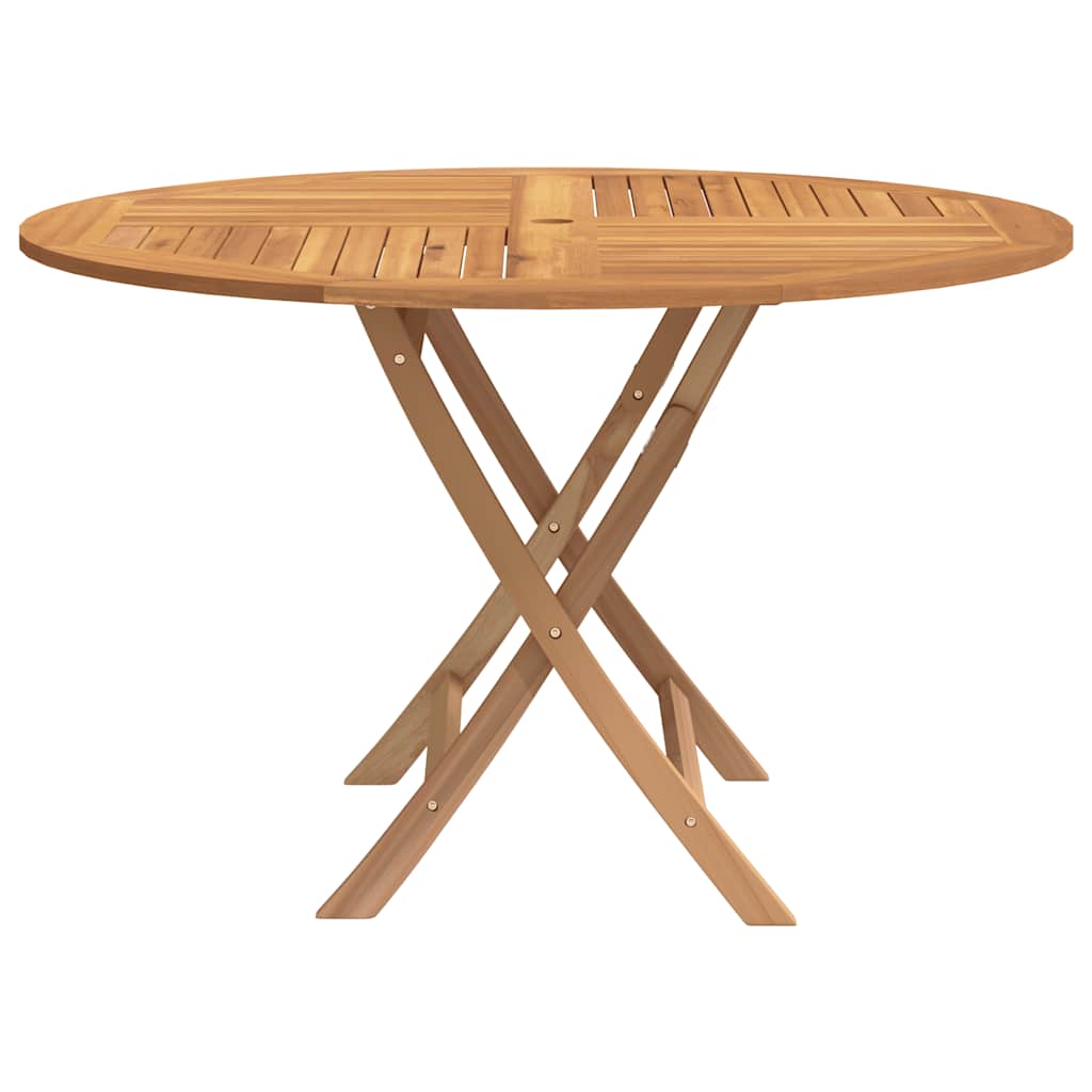 Gartentisch Klappbar Ø 110x75 cm Massivholz Teak