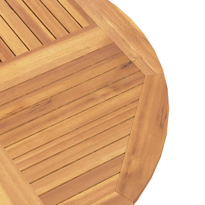 Gartentisch Klappbar Ø 110x75 cm Massivholz Teak