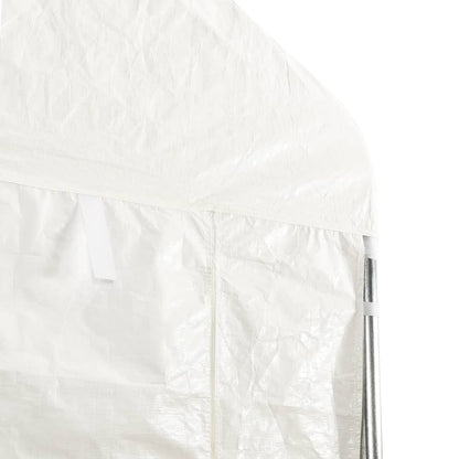 Pavillon mit Dach Weiß 17,84x4,08x3,22 m Polyethylen