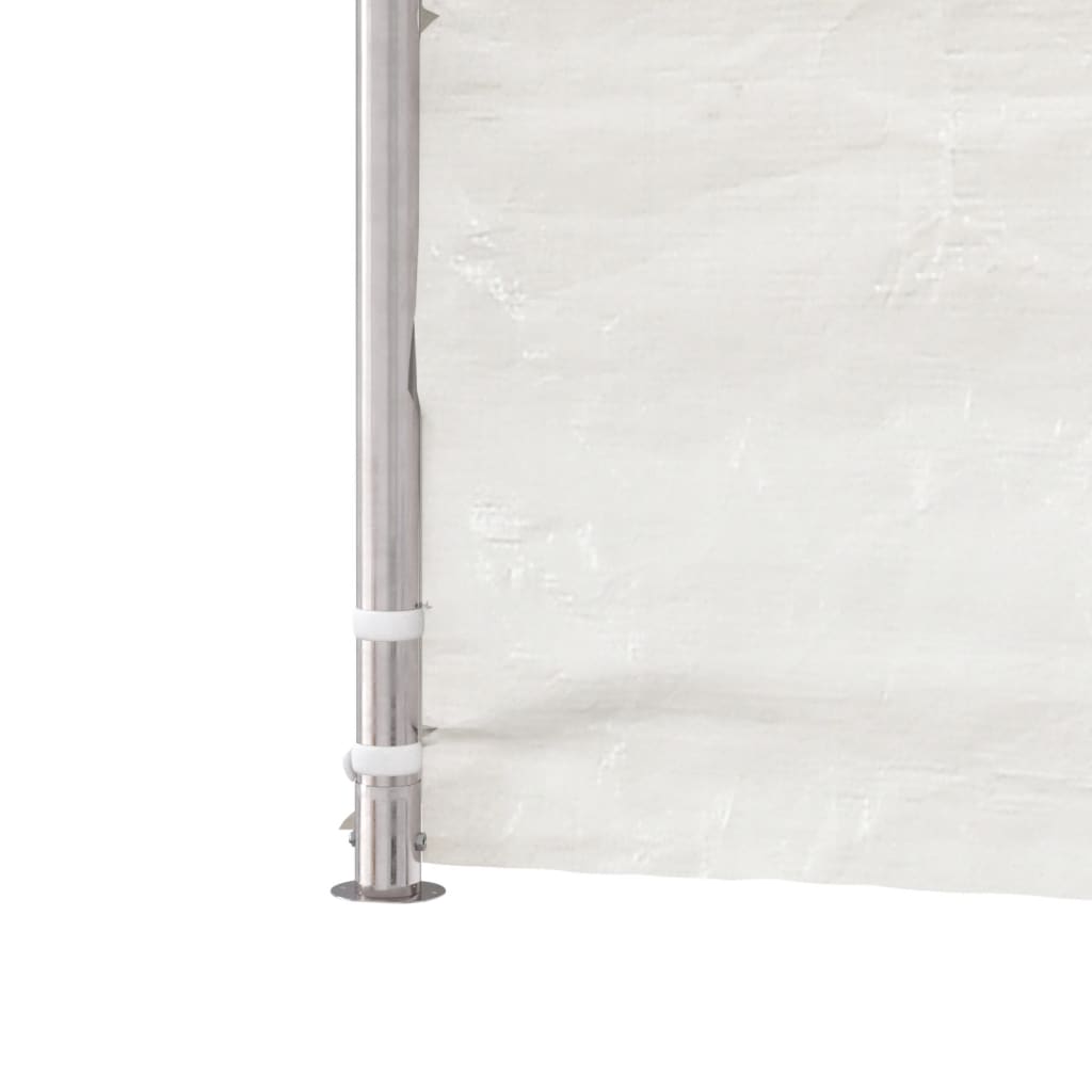 Pavillon mit Dach Weiß 6,69x5,88x3,75 m Polyethylen
