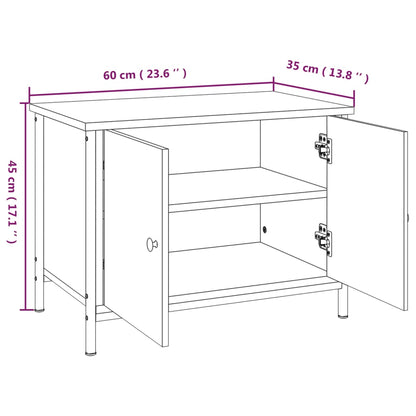TV-Schrank mit Türen Sonoma-Eiche 60 x 35 x 45 cm Holzwerkstoff