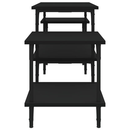 TV-Schrank Schwarz 117x35x52 cm Holzwerkstoff