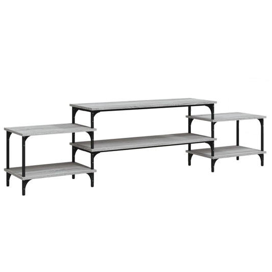 TV-Schrank Grau Sonoma 197x35x52 cm Holzwerkstoff