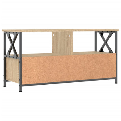 TV-Schrank Sonoma-Eiche 90x33x45 cm Holzwerkstoff & Eisen