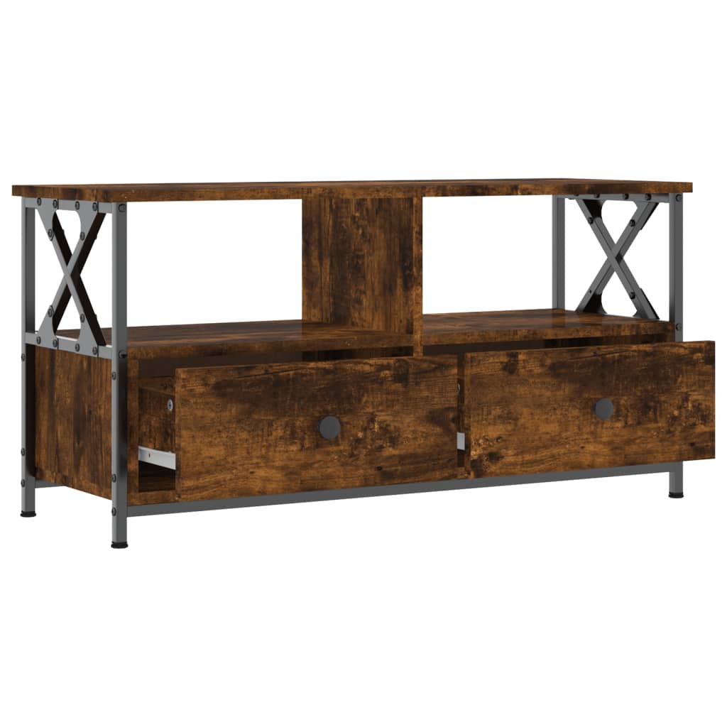 TV-Schrank Sonoma-Eiche 90x33x45 cm Holzwerkstoff & Eisen