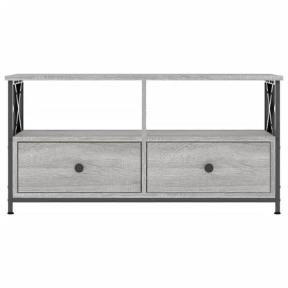 TV-Schrank Grau Sonoma 90x33x45 cm Holzwerkstoff & Eisen