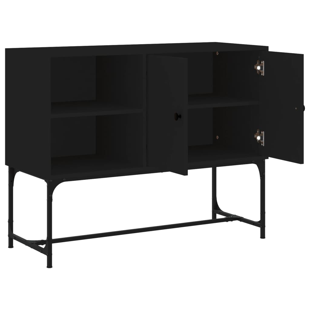 Sideboard Schwarz 100x40x79,5 cm Holzwerkstoff