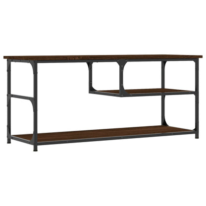 TV-Schrank Braun Eichen-Optik 103x38x46,5cm Holzwerkstoff Stahl