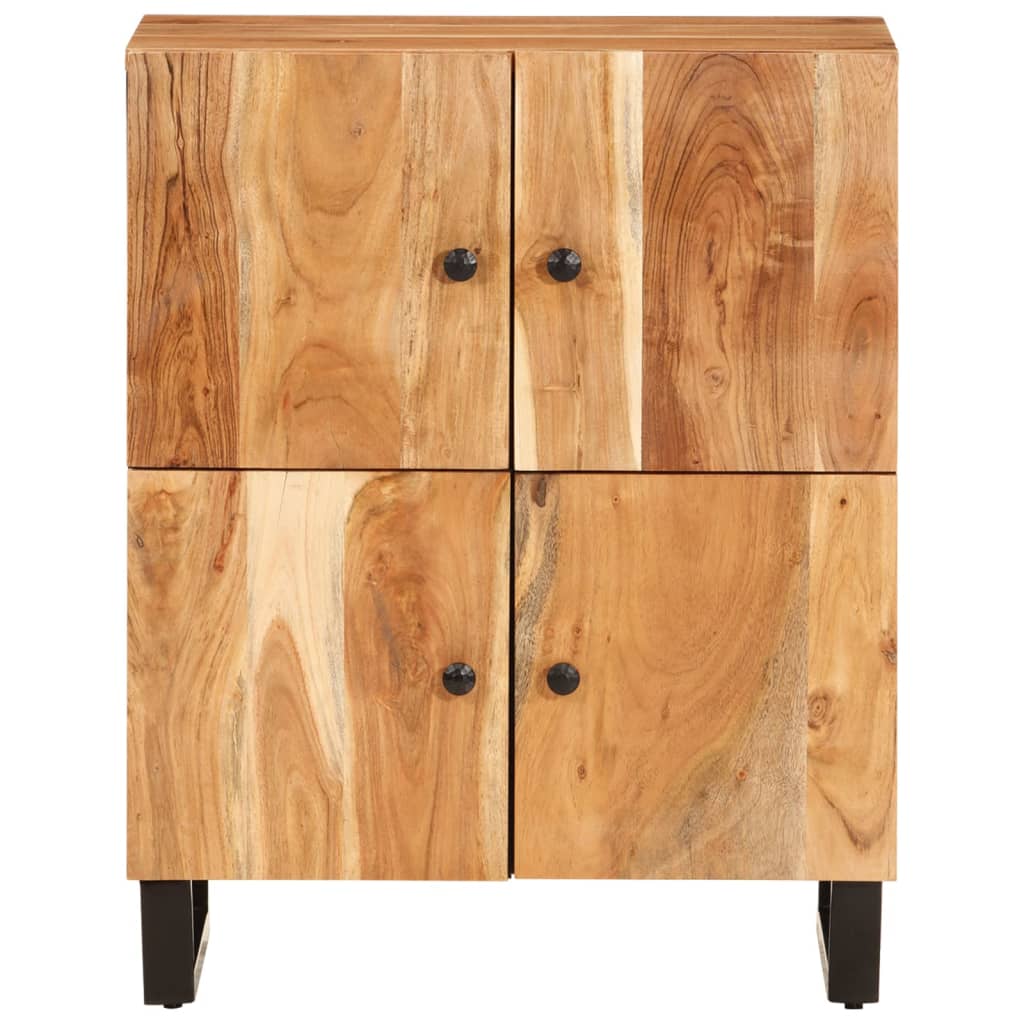 Sideboard mit 4 Türen 60x33x75 cm Massivholz Akazie