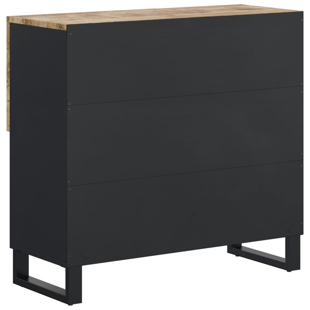 Sideboard mit 2 Türen 80x33x75 cm Massivholz Mango