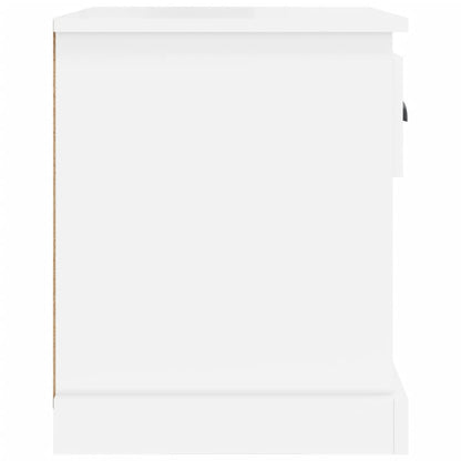 Nachttische 2 Stk. Hochglanz-Weiß 39x39x47,5 cm Holzwerkstoff