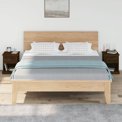 Nachttische 2 Stk. Braun Eiche 39x39x47,5 cm Holzwerkstoff
