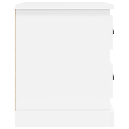 Nachttische 2 Stk. Weiß 39x39x47,5 cm Holzwerkstoff