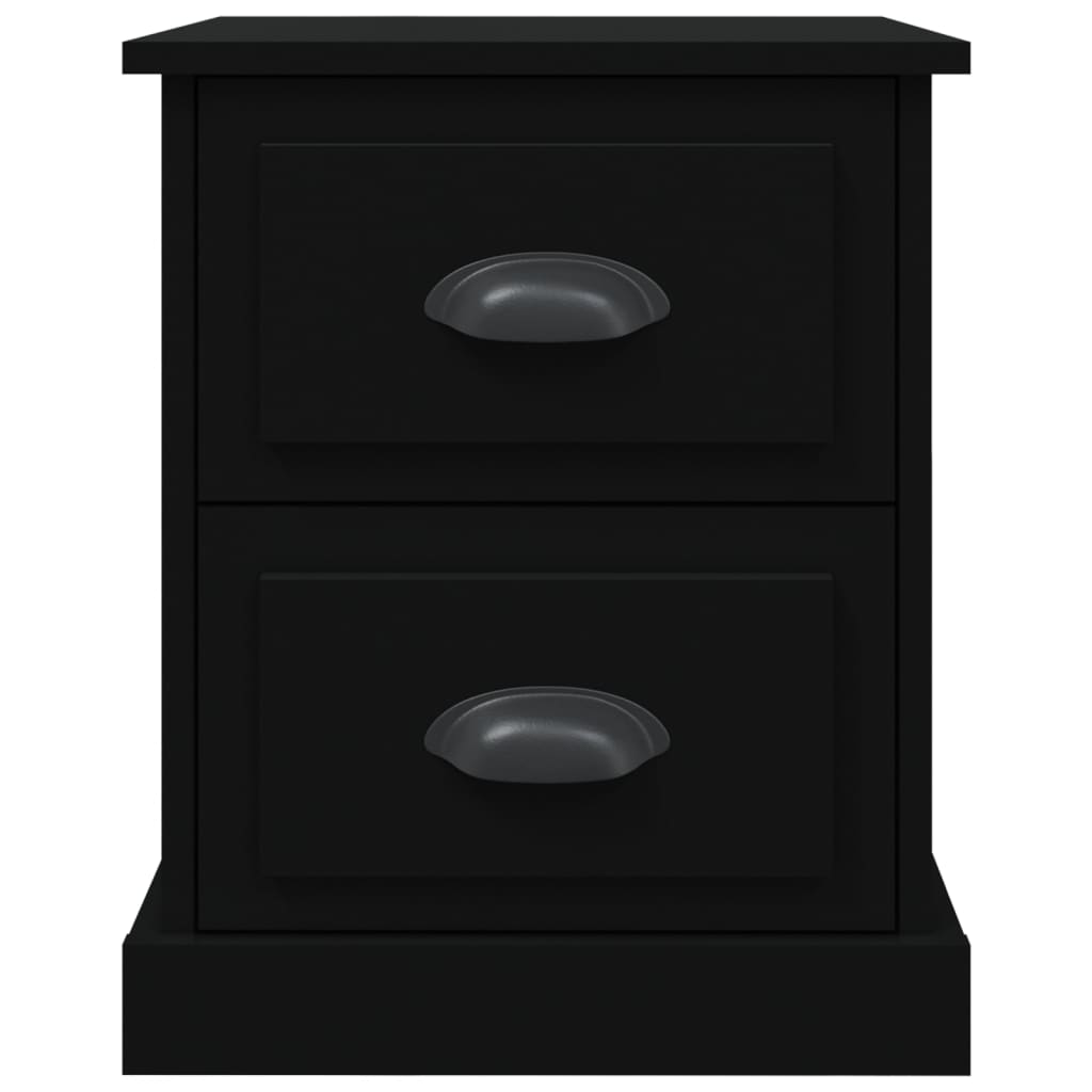 Nachttisch Schwarz 39x39x47,5 cm Holzwerkstoff
